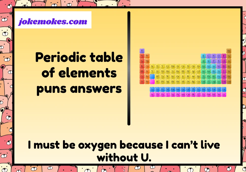 periodic table of elements puns answers